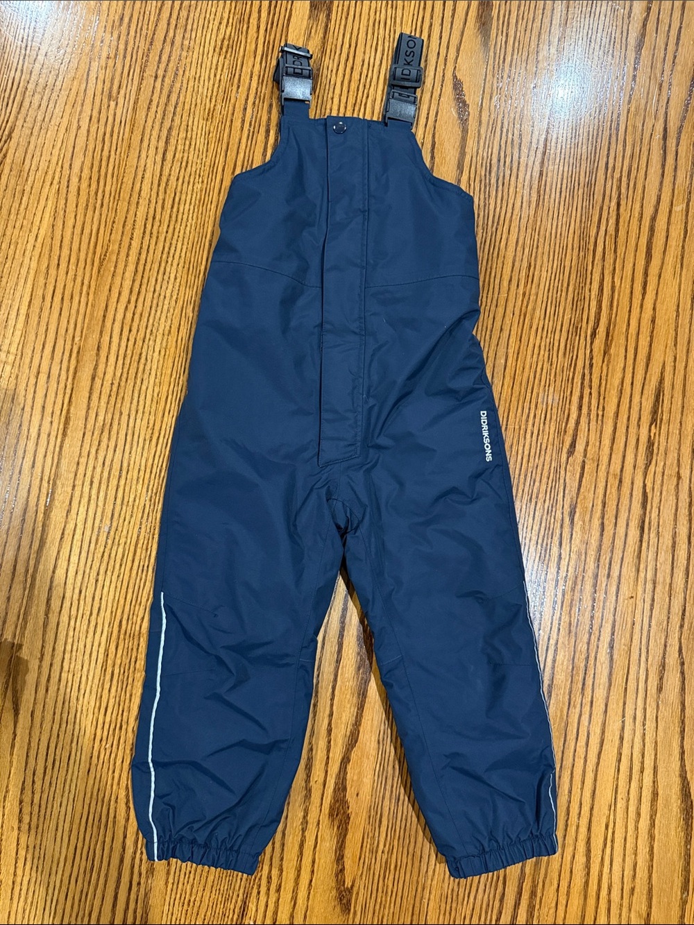 Kids Navy Waterproof Snow Overalls with Adjustable Straps
